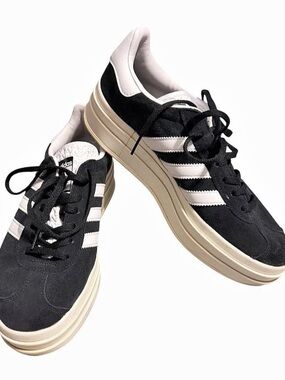 adidas Gazelle Black & White Sneakers US 8